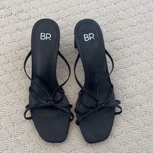 BP Black Bow Detail Heels